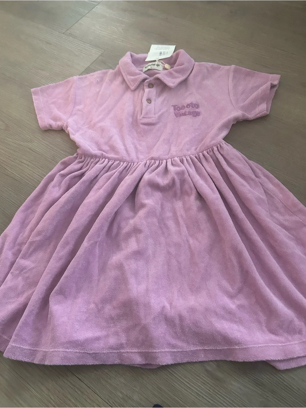 Tocoto Vintage Lilac Terry Dress - Girls